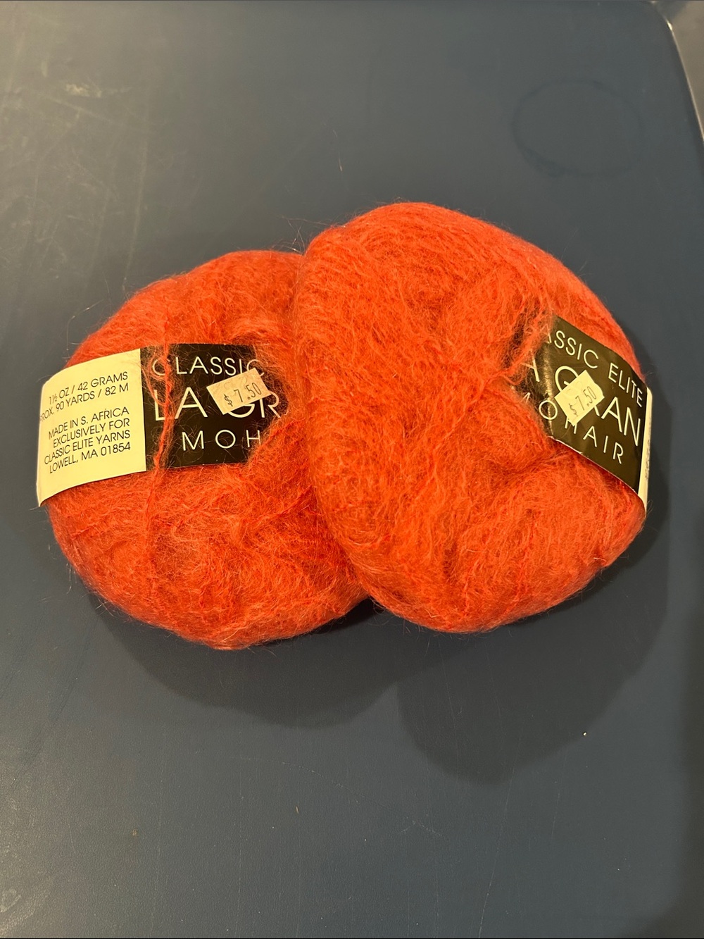 Classic Elite La Gran Mohair Blend Yarn, Salmony pink color, 2  Skein lot